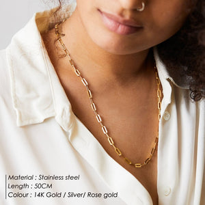 Paperclip Glam Necklace